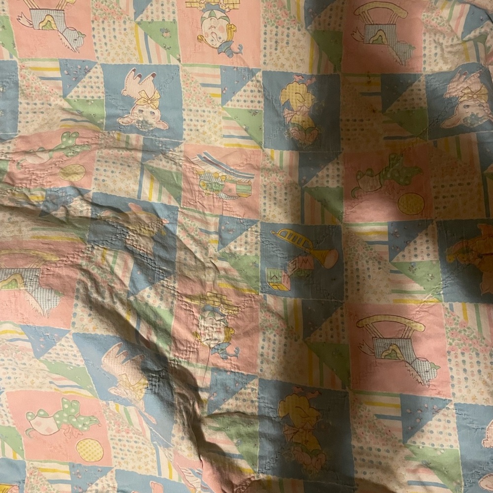 Vintage 1960 baby blanket